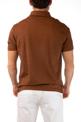 MAGLIA POLO UOMO  MARRONE